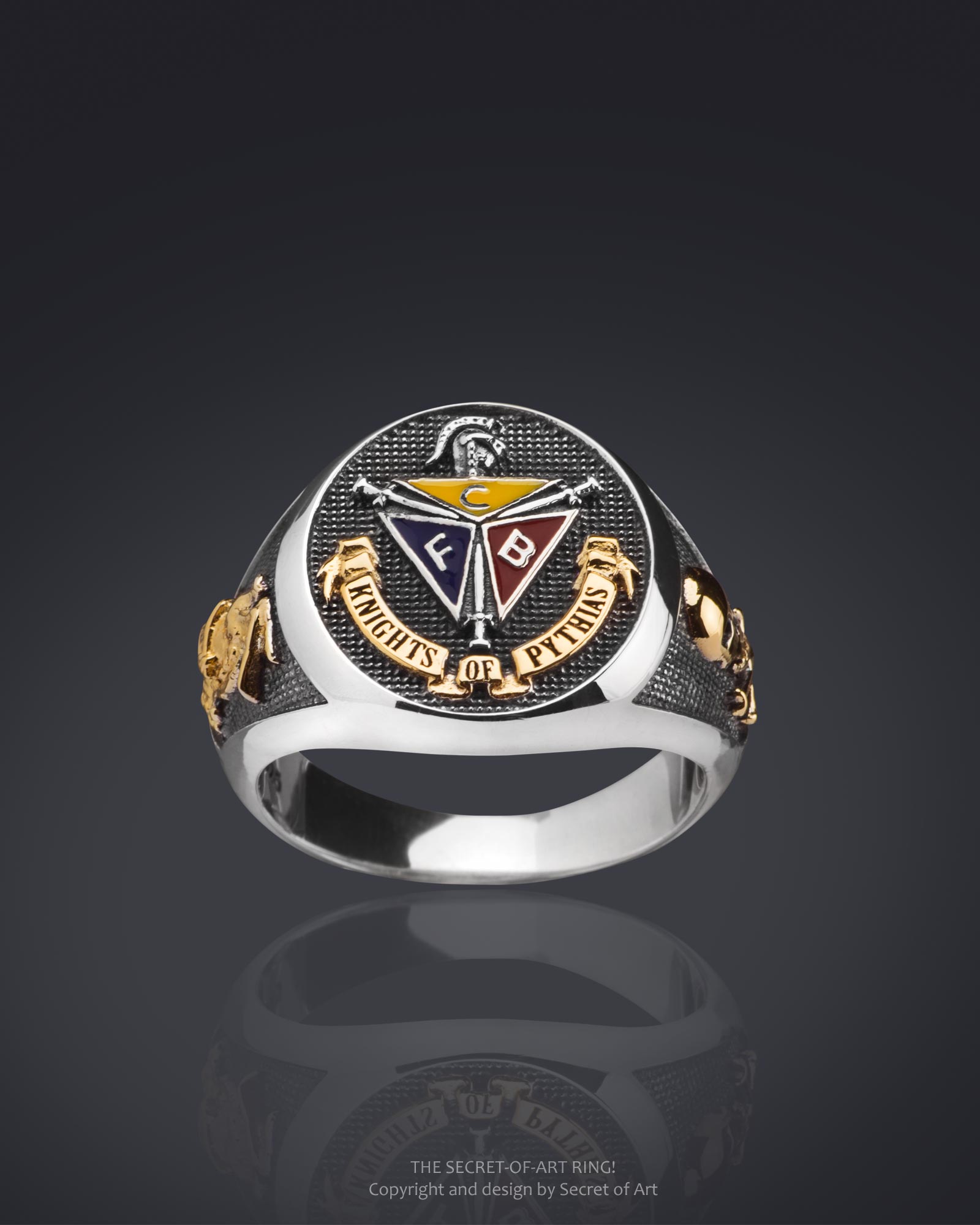 Knights of Pythias Ring  Silber 925 from secret of art