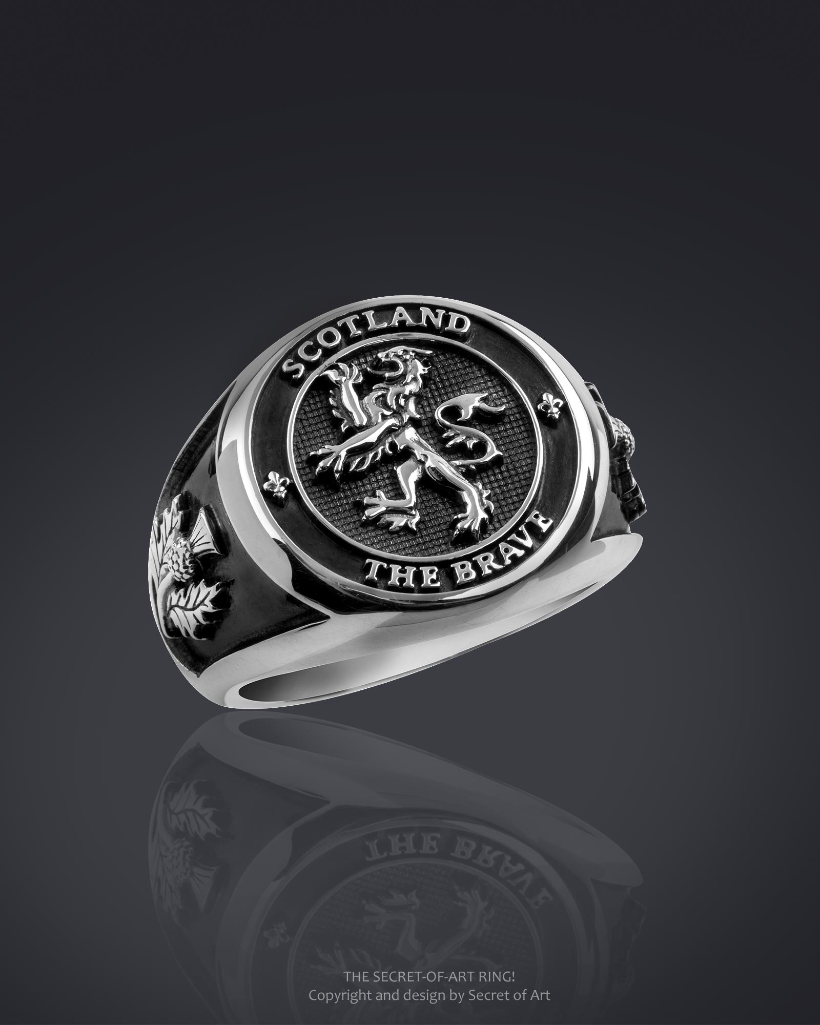 Scotland ring scottish silver 925 from secret of art